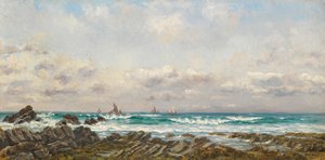 Barche in mare, 1885